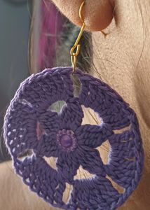 Lavender Flower Earrings