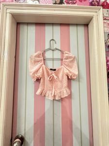 Cute Pink Crop Top