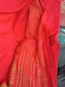 Elegant Red Saree