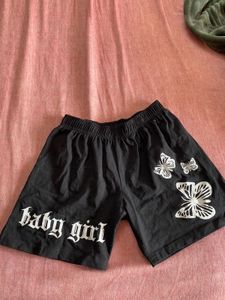 Black Butterfly Shorts