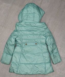 Mint Green Hooded Puffer Coat