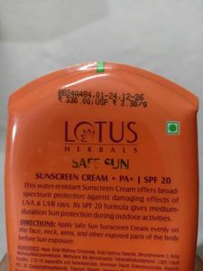 Lotus Herbals Sunscreen