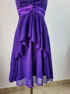 Purple Party Dress , Length  40 Inches