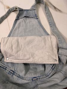 Denim Overalls Shorts