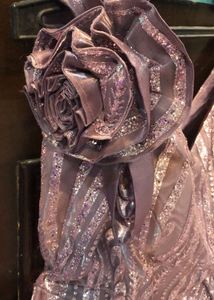 Beautiful Heavy Gown Lavender Colour