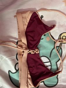 Lace-Up Bikini Top