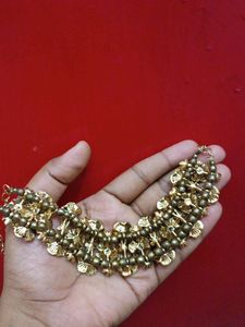 Golden Flower Work Necklace 😍🥰