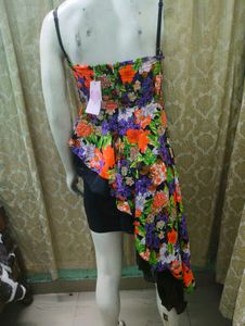 Floral Asymmetric Dress