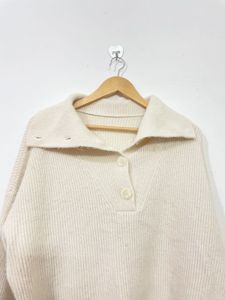 Cream Coloured Polo Pull Over
