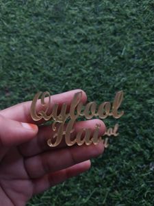Qubool Hai Name Tag In ENGLISH (SET OF 2)