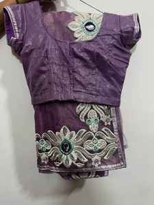 Saree With Blouse, Fall And Petticoat