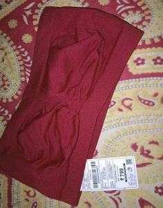 Brand New Burgundy Tunic Strapless Bra..❤️♥️🍒🌸✨