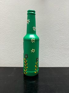 Handpainted glass bottles