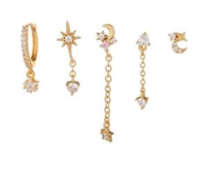 Celestial Charm Multi Piercing Earring Set
