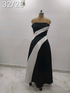 Elegant Black &amp; White Gown