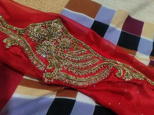 Beautiful Embroidery Blood Red Boutique Suit Fo