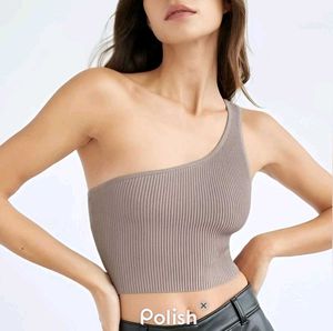 New With Tag Shein Korean One Shoulder Crop Top