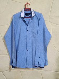 Men&#39;s Blue Patterned Shirt