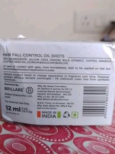 BRILLARE  Hair Fall Control Oil Shots