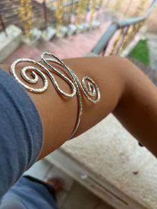 Silver Arm Cuff Bangle