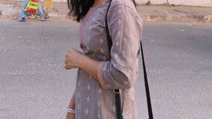 Grey Printed Kurti