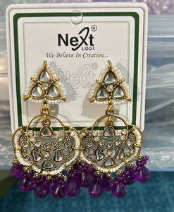 Next Look Purple Earrings(brand new )