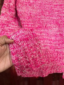 L.e.i. Rose Pink High Neck Top