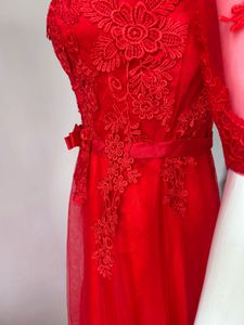 Red Lace Gown