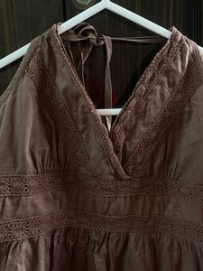 H&amp;M Brown Halter Top