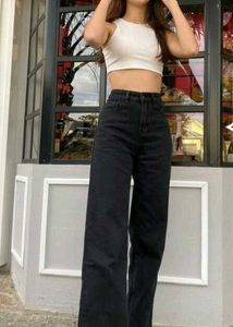 Mid Rise Black Jeans