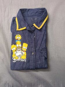 The Simpsons Denim Shirt