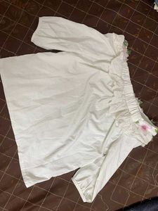 White Colour Crop Top