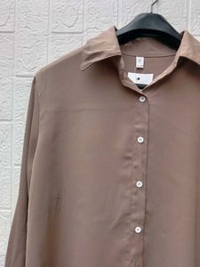 New with tag Pinterest Elegant Beige Button-Down S