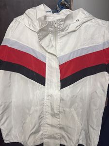 Stylish White Striped Jacket