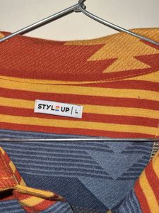 STYLE UP PRINTED  SHIRT | L size