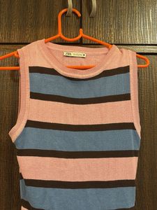 Striped Knit Tank Top