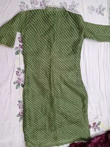 Green Striped Kurta