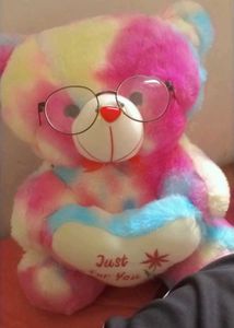 Colorful Teddy Bear 🧸❤️