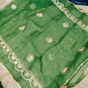 Gotta Patti Embroidery Work Unstitched Suit
