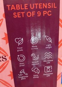 Dinnerset Of Larah By Borosil 9 Pis Set Brand New