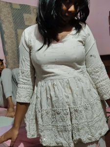 Eyelet Embroidered Peplum