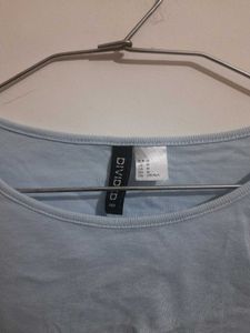 Blue Styled Back Top