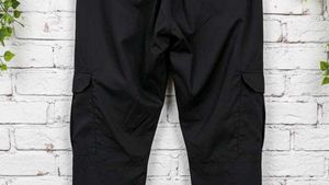 Black Cargo Joggers