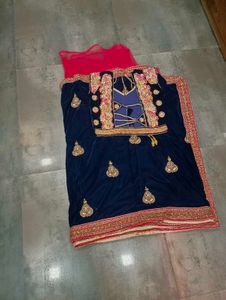 Embroidery designer saree