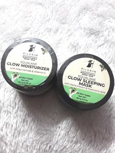 Pilgrim Glow Kit Sleep Mask and Moisturiser Pack 2
