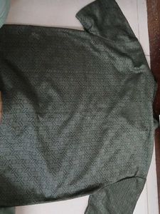 Tokyo Talkies Self Design Olive Green