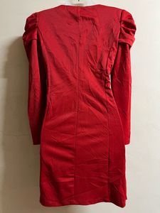 Red Beaded Party Dress