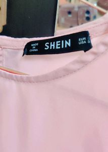 Shein Batwing Baby Pink Stylish Top