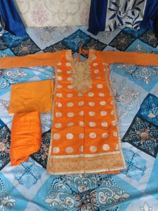 Orange Salwar Kameez Suit