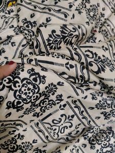 Printed silk  Fabric Saree
